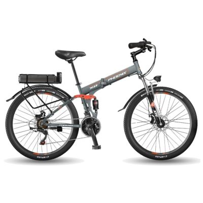 Xe đạp thể thao leo núi trợ lực điện Phoenix XO gấp gọn pin rời 26inch (vành nan hoa)